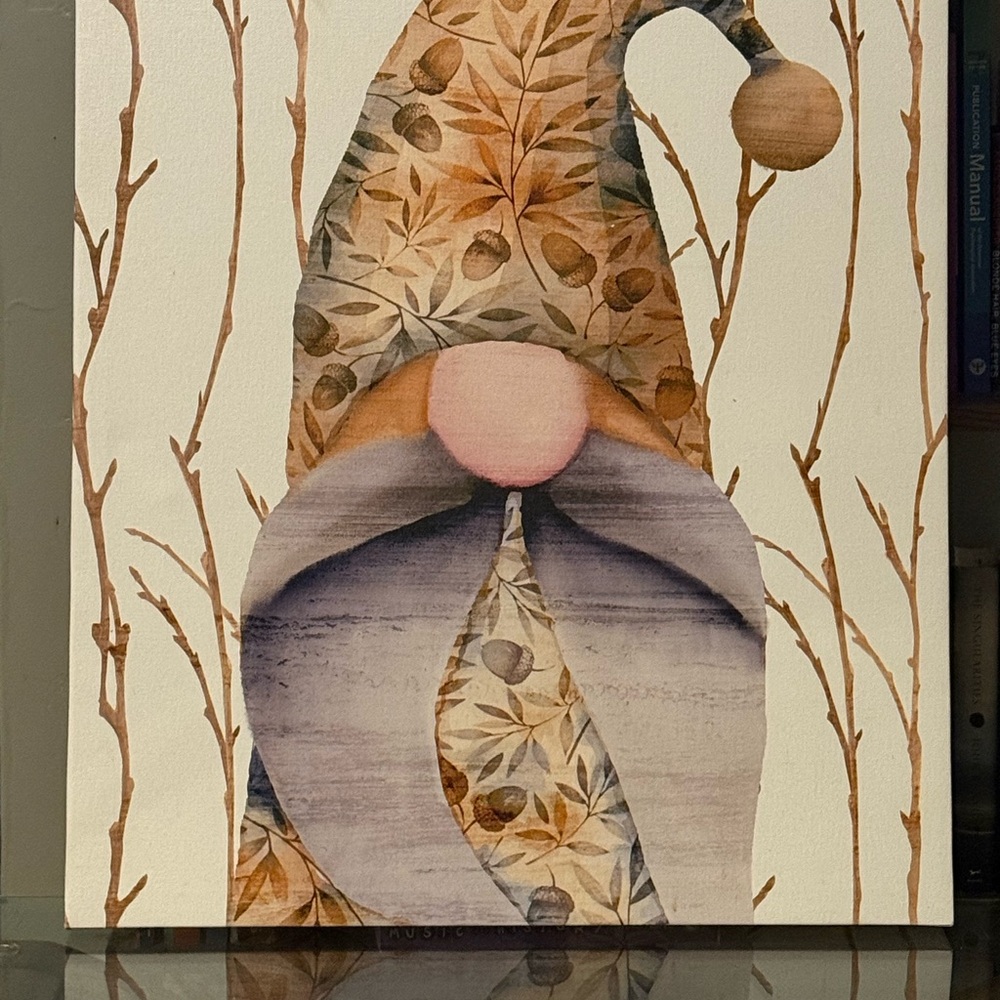 Autumn Gnome Canvas Art